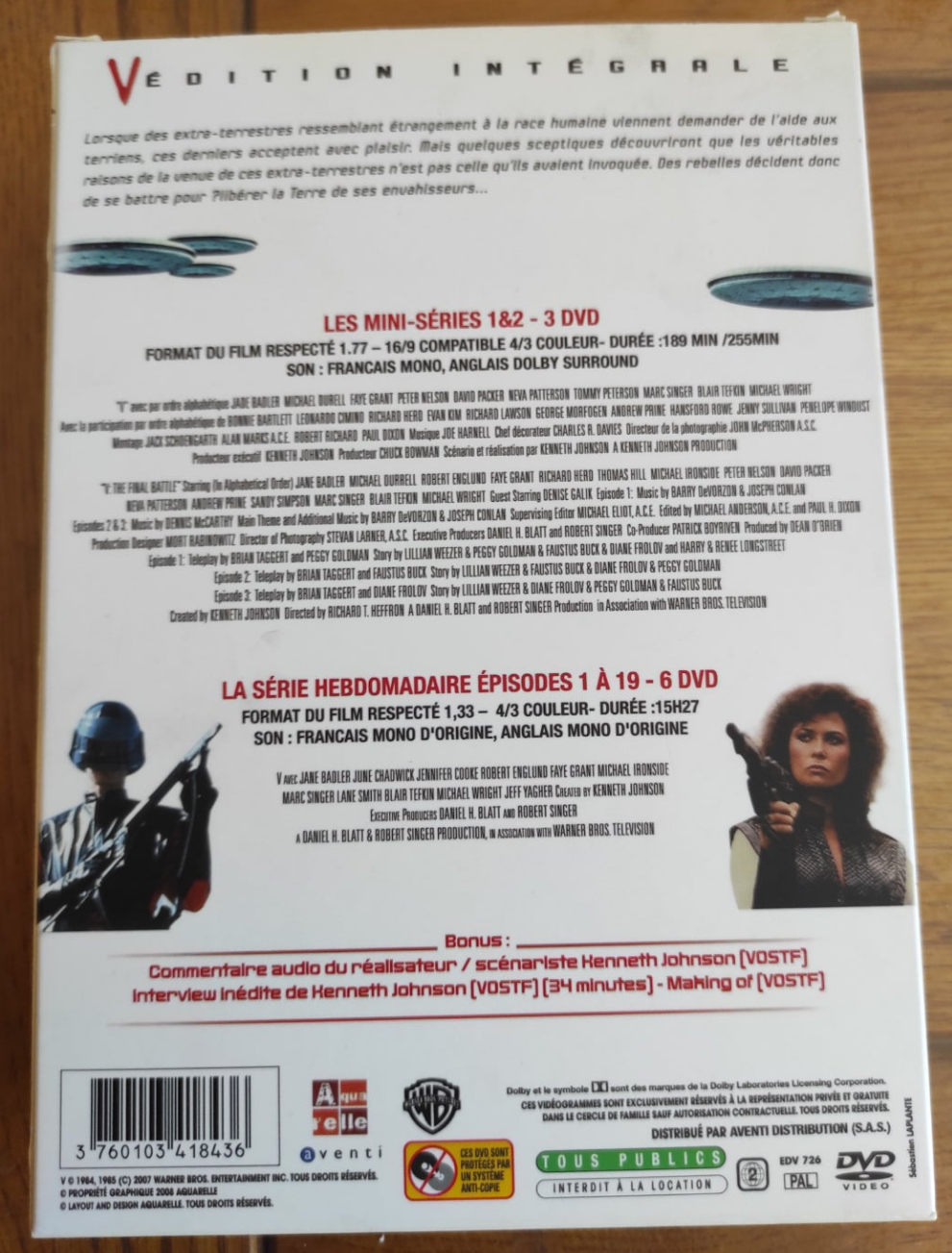 Intégrale de la série V de 1984