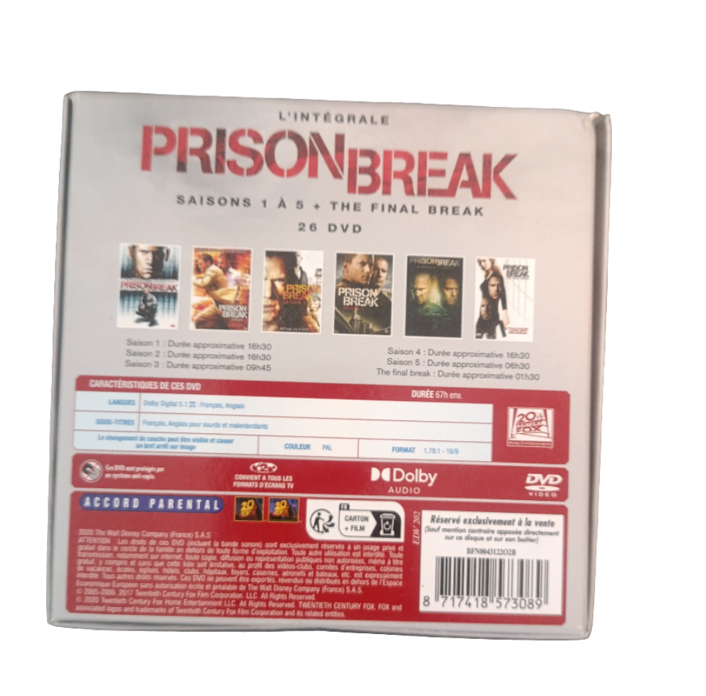 Intégrale prison break - DVD - VF