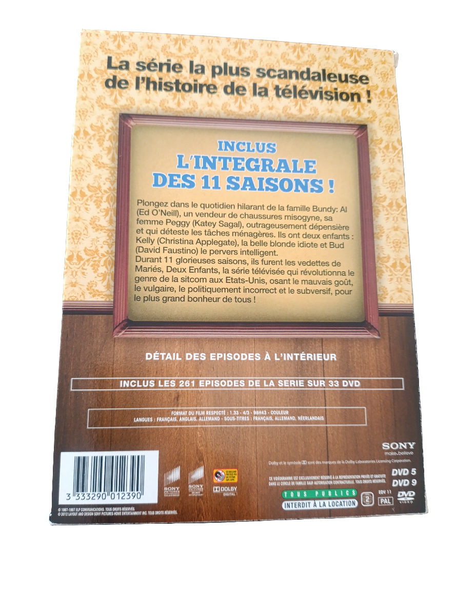 Coffret DVD intégrale mariés deux enfants