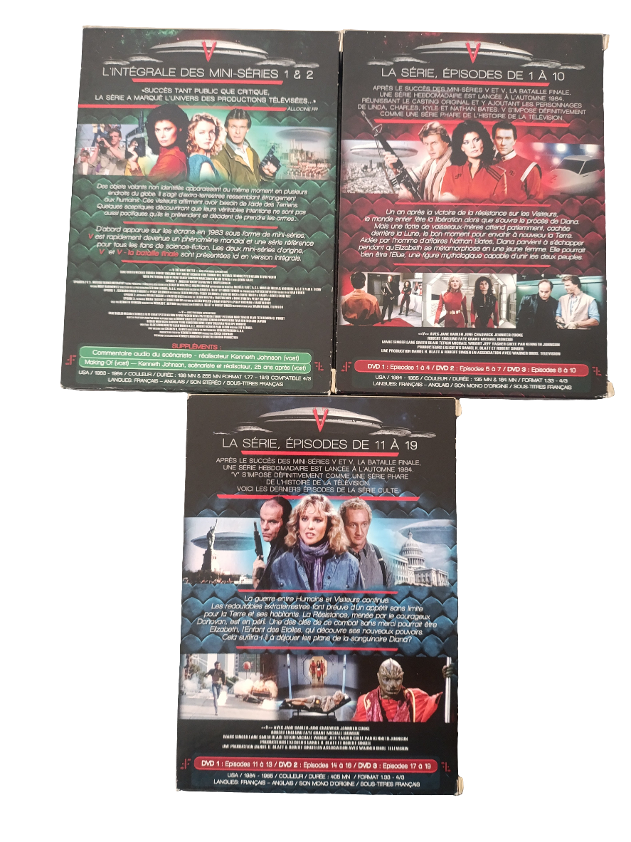 Intégrale de la série V de 1984- 3 coffrets DVD- audio en français